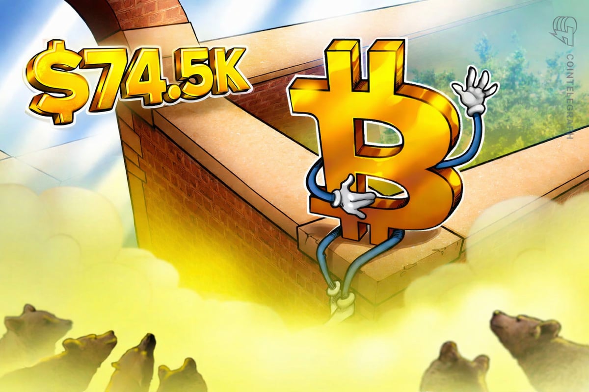 比特币BTC的熊市走势可能在多头发起反击突破7.45万美元后告终：背后的原因分析