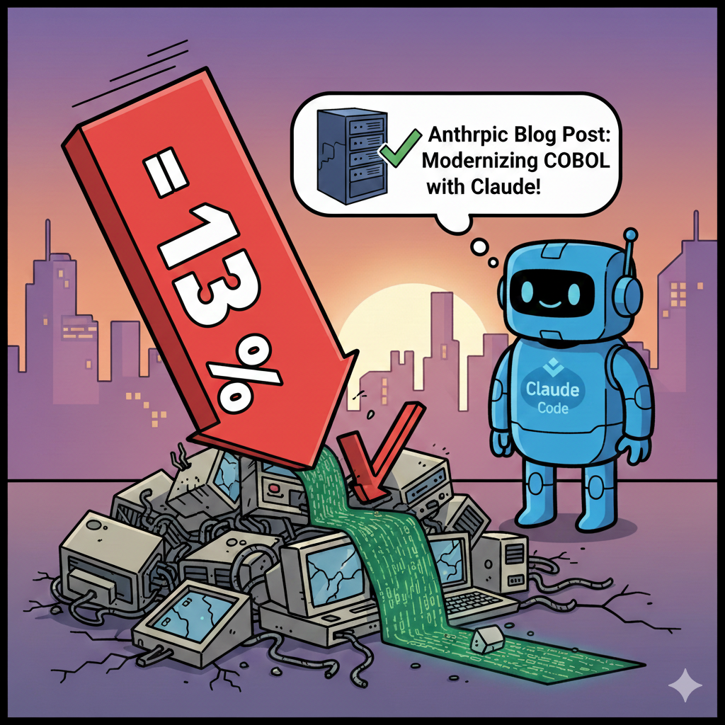 Anthropic发布博客后 IBM股价暴跌13% 创下近四分之一世纪以来的最大单日跌幅