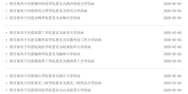 9省份11所万人规模高校由“学院”升格为“大学”