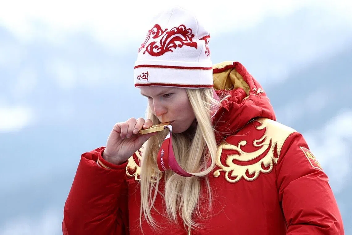 瓦尔瓦拉在本届冬残奥会已经取得一金一铜。（路透社）