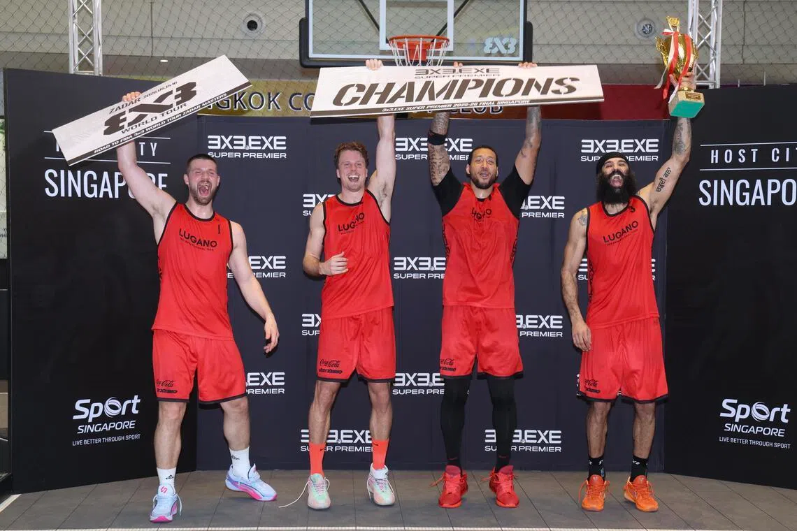 瑞士劲旅卢加诺（图）在决赛以21比15击败日本对手日本球队宇都宫皇者，夺得冠军。（郑一鸣摄）