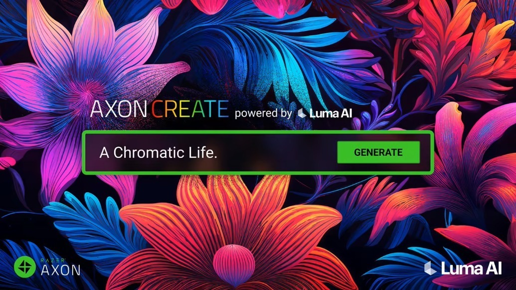 Luma AI携手雷蛇,为Axon雷幻壁纸软件引入AI绘图技术