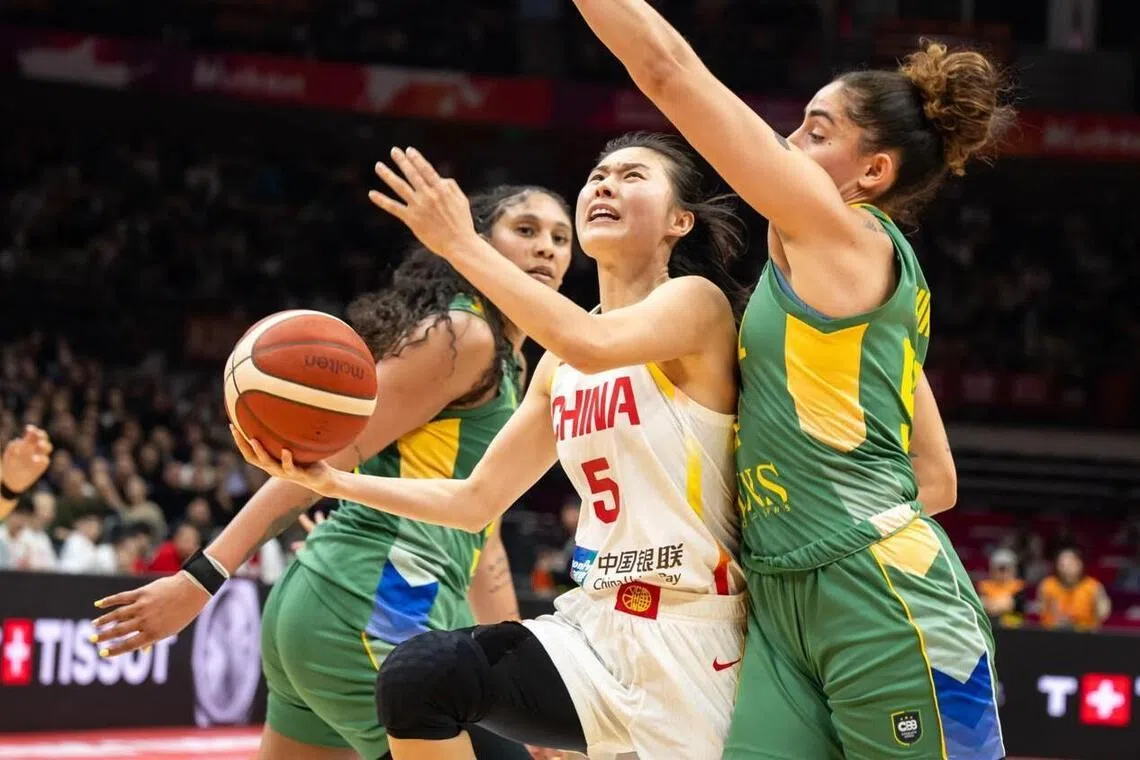 中国女篮老将王思雨砍下17分，在队内仅次于韩旭。（取自FIBA女篮世界杯预选赛官网）