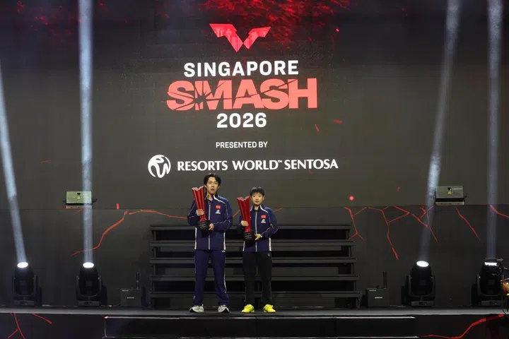 王楚钦与孙颖莎在WTT新加坡大满贯中夺冠荣耀登顶