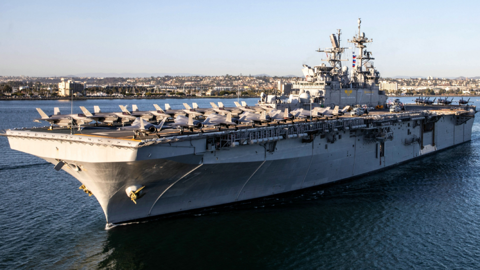 美军第31海军陆战队远征部队进驻中东地区