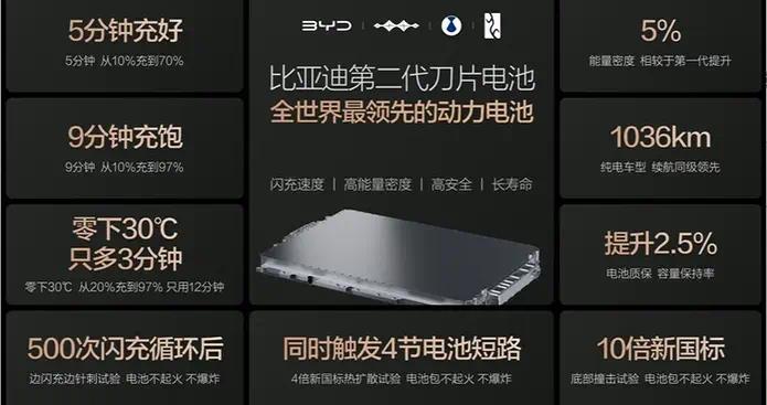 比亚迪高层李云飞宣布:将持续生产第一代刀片电池,满足客户需求多样化