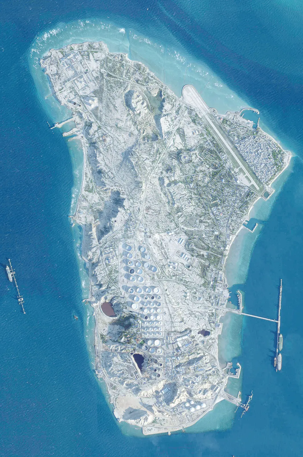 2月26日,西方商业卫星公司拍摄的哈尔克岛。