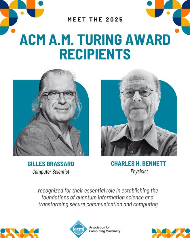 量子信息科学先驱荣获2025年图灵奖