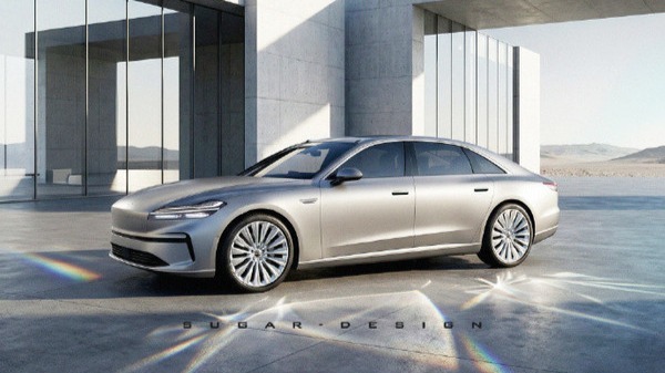 乐道轿车渲染图曝光:采用正统三厢轿车的车身比例