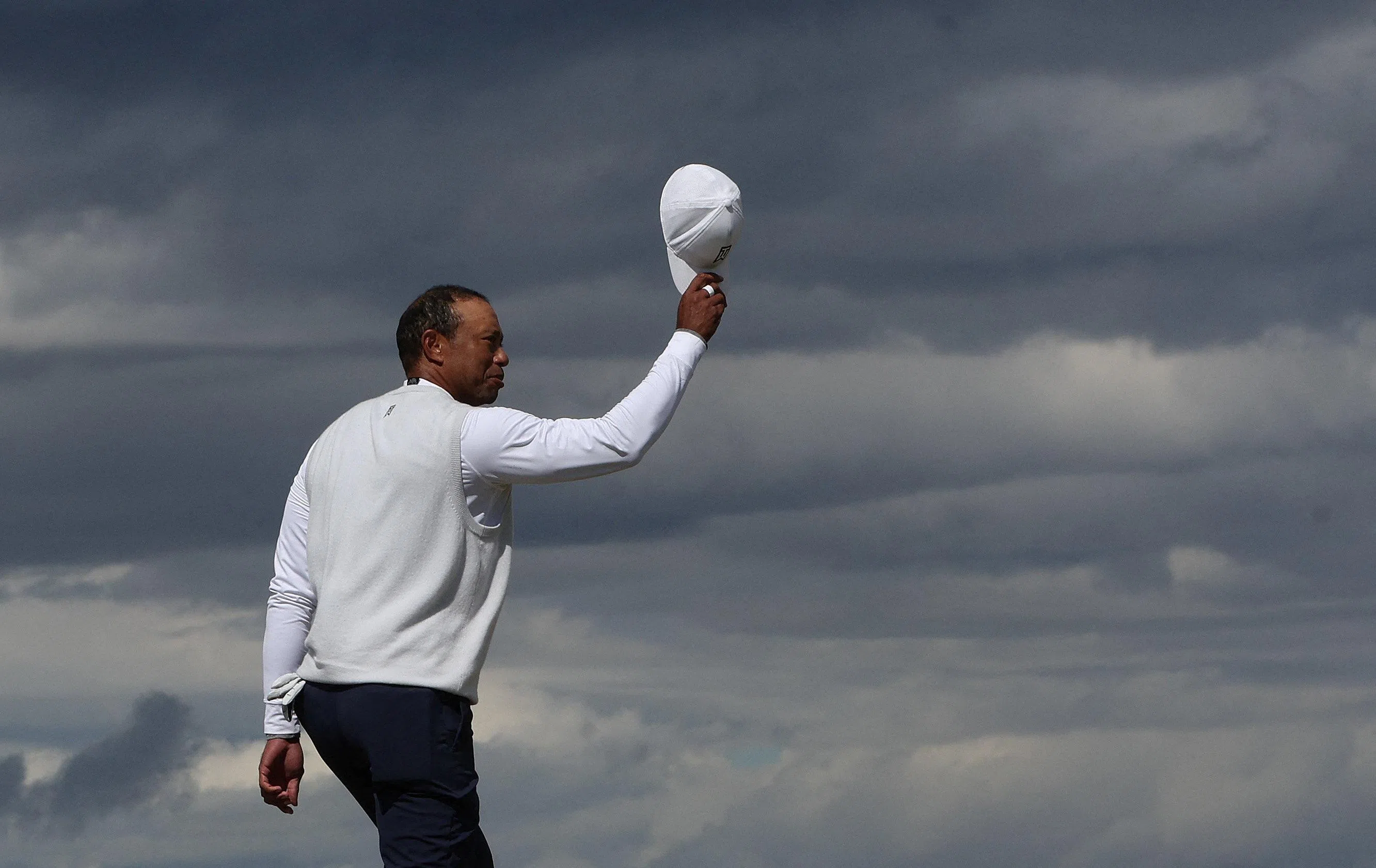 伍兹近年来伤病缠身，最后一次参加美巡赛级别赛事是在2024年的英国公开赛。（路透社档案照片）