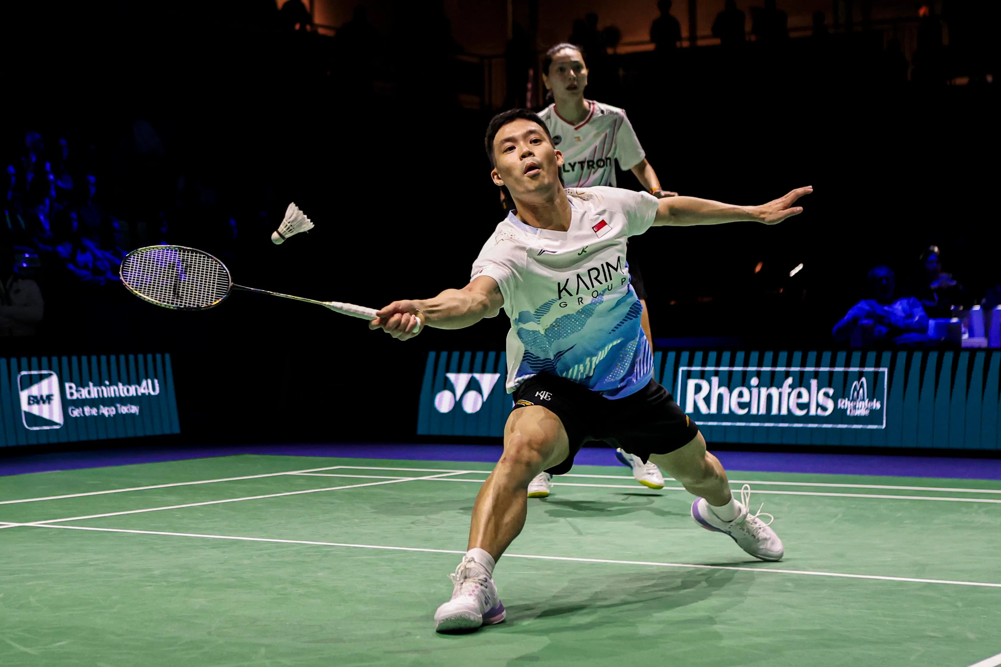 许永凯（前）和格洛丽亚上周在德国公开赛闯入四强，期待在全英赛大展身手。（Badmintonphoto提供）