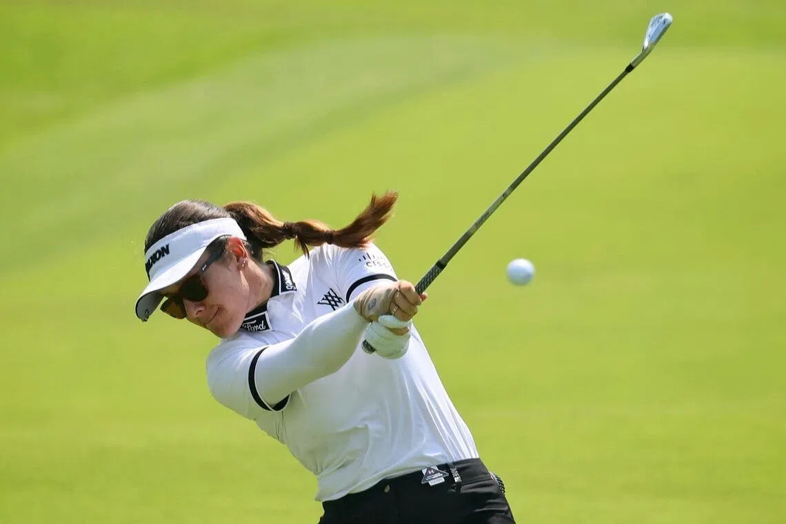 29岁的汉娜是18届汇丰女子高球世锦赛历来第三位两度夺冠的球员。（海峡时报）