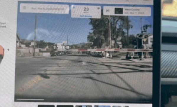 特斯拉FSD 搞不定铁路道口