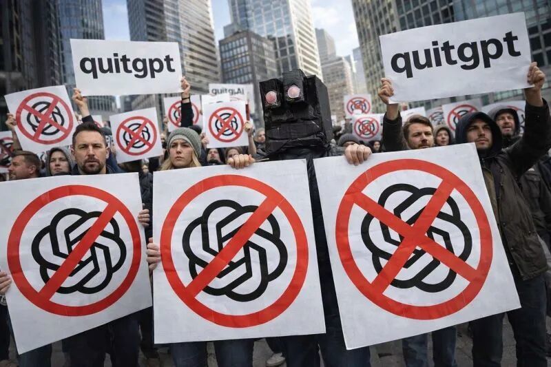 Last week, the QuitGPT campaign gained traction, arguing that ChatGPT had  become politically skewed and too closely tied to powerful institutions.  After OpenAI announced its US Department of… | Alex Lam