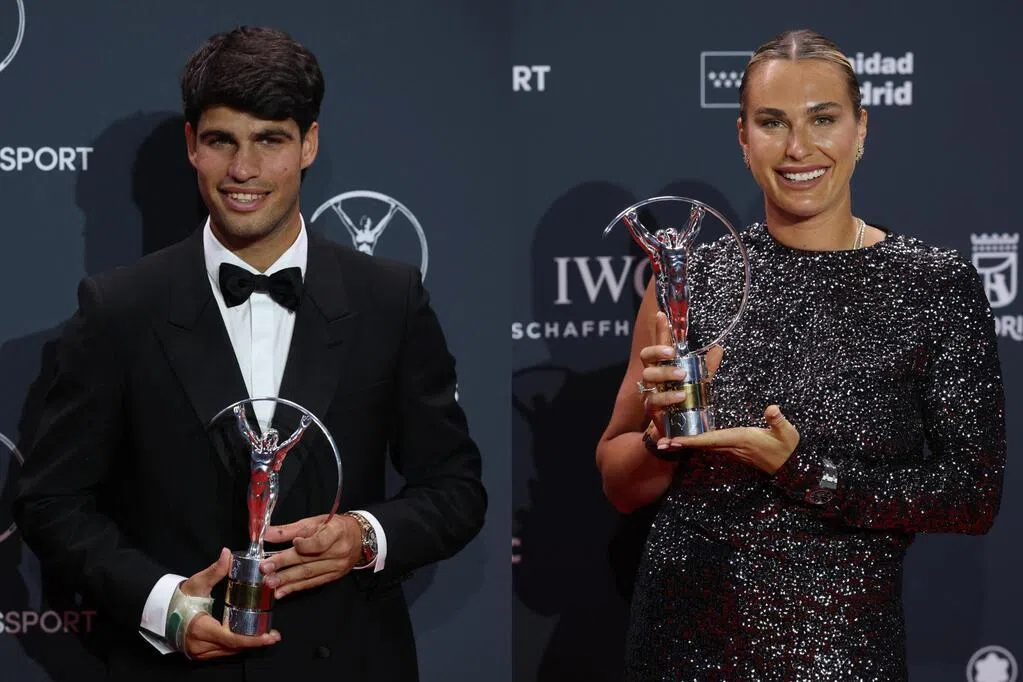 阿尔卡拉斯和阿丽娜荣获劳伦斯年度最佳男女运动员 网球再创辉煌