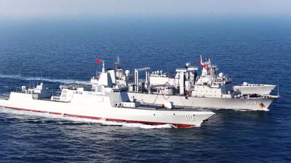 三舰合练，安庆舰、丽水舰与滨州舰展现新风采