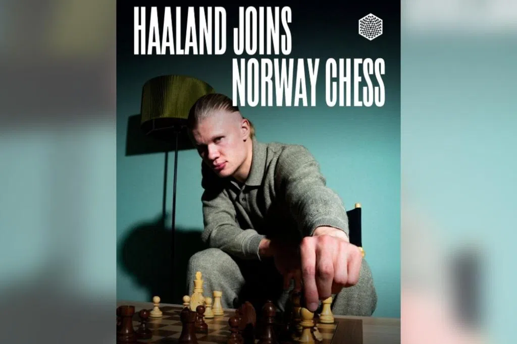 哈兰德等球星迷上对弈 跨界推动国际象棋热潮