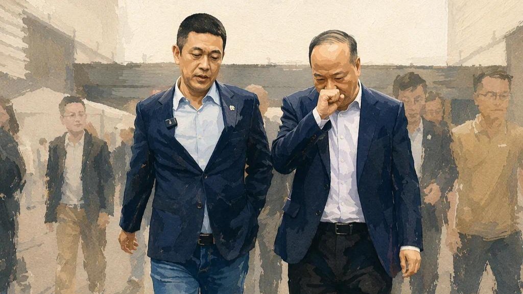 李斌面对曾毓群沉默不语