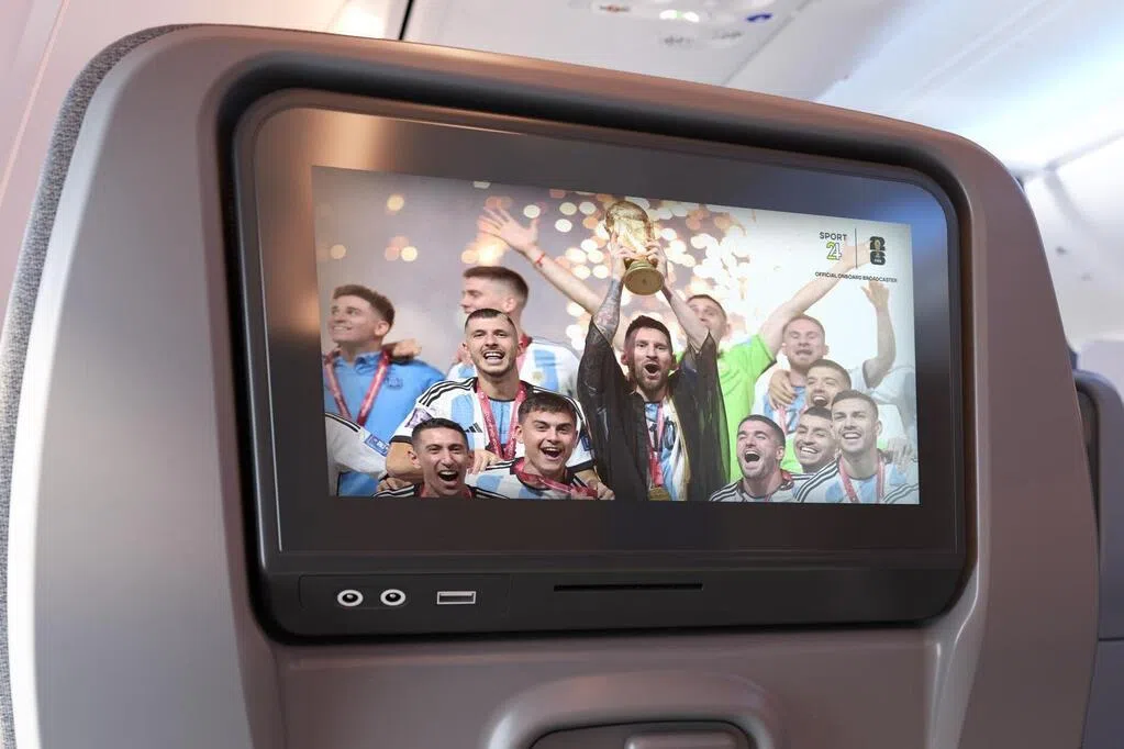 新航乘客今夏世界杯可享受飞机上的赛事直播观看体验