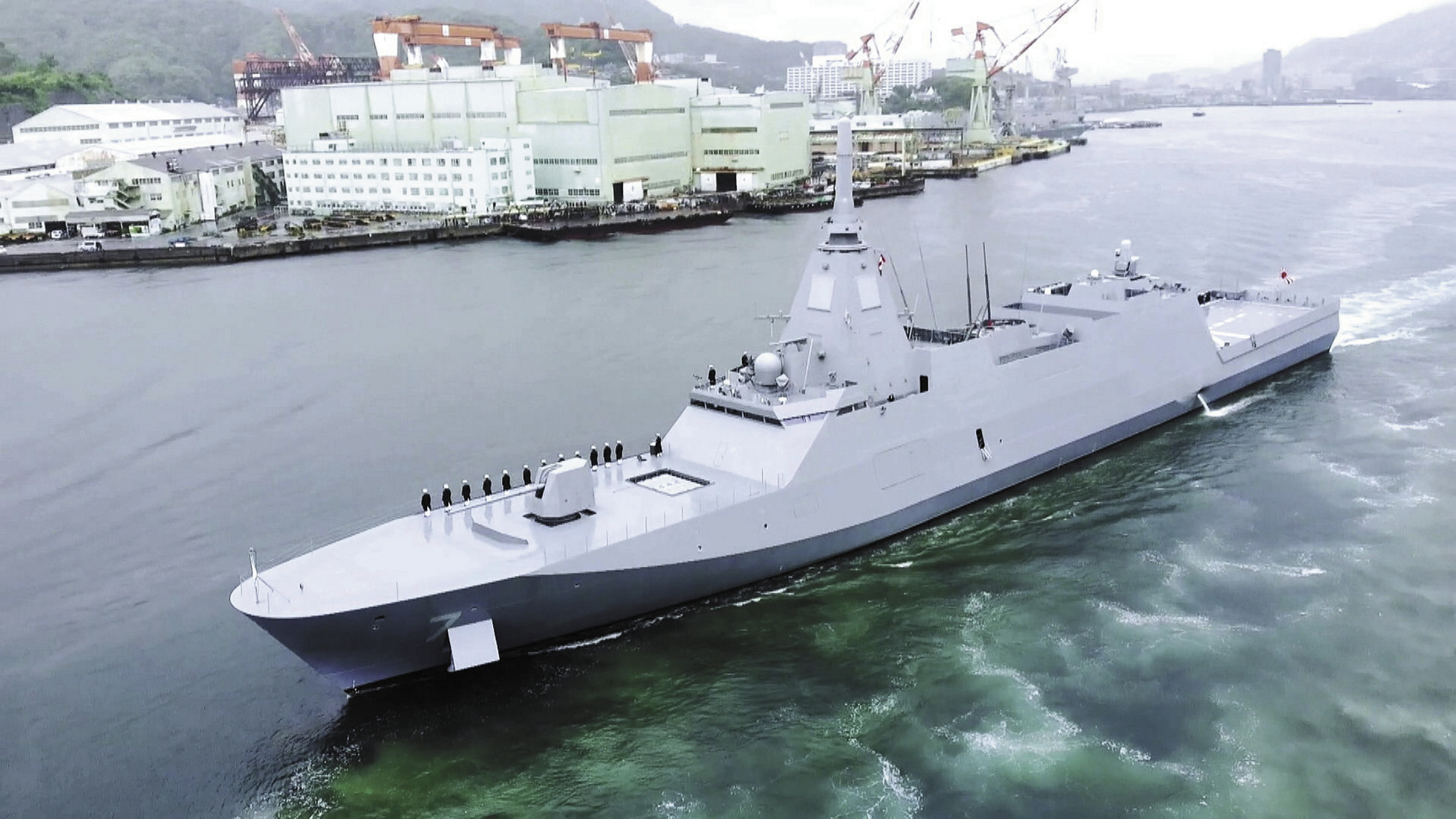 澳大利亚国防部网站发布的日本“最上”级护卫舰照片。