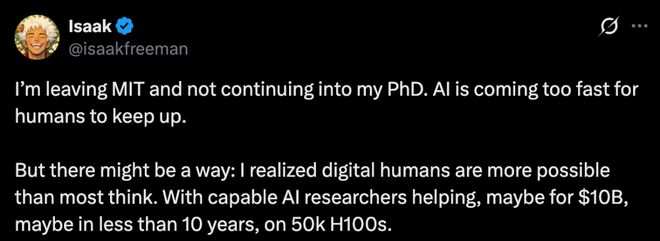 打不过AI就加入?他辍学MIT,把人类意识装进芯片,创造数字生命