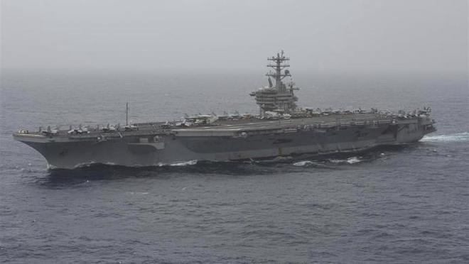 美军“尼米兹”号航母进入加勒比海