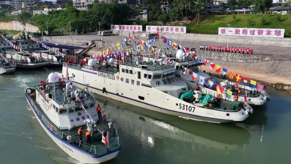 第165次中老缅泰湄公河联合巡逻执法行动启动