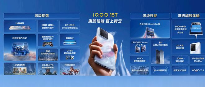 iQOO 15T首发“怪兽版”天玑9500芯片,vivo旗舰黑科技下放,3799元起